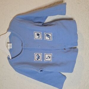 Blue Kids Shirt with Fun Patches